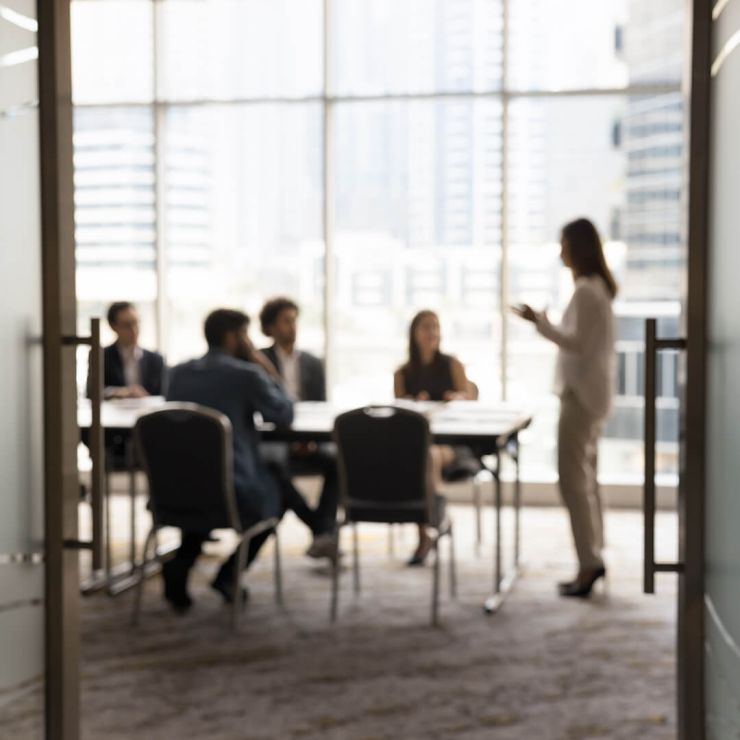 Team bei der Besprechung